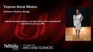 Yvonne Anne Moten - Bachelor of Science - Biology