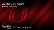 Jennifer Marie Peischl - Bachelor of Arts - Psychology