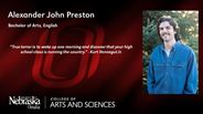 Alexander John Preston - Bachelor of Arts - English