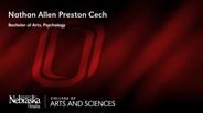 Nathan Allen Preston Cech - Bachelor of Arts - Psychology