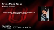 Grecia Maria Rangel - Bachelor of Arts - English