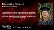 Francesca L. Robinson - Bachelor of Science - Biology