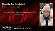 Cassidy Rae Sandstedt - Bachelor of Science - Psychology