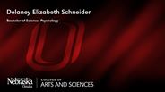 Delaney Elizabeth Schneider - Bachelor of Science - Psychology