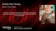 Ashley Rain Staley - Bachelor of Arts - English