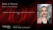 Katie Jo Thomas - Bachelor of Arts - Psychology