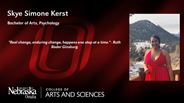 Skye Simone Kerst - Bachelor of Arts - Psychology