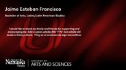 Jaime Esteban Francisco - Bachelor of Arts - Latino/Latin American Studies