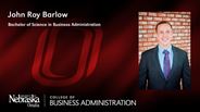 John Roy Barlow - Bachelor of Science in Business Administration
