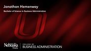 Jonathan Hemenway - Bachelor of Science in Business Administration