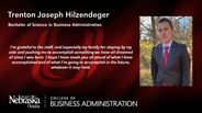 Trenton Joseph Hilzendeger - Bachelor of Science in Business Administration