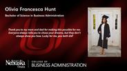 Olivia Francesca Hunt - Bachelor of Science in Business Administration