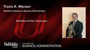 Travis A. Manzer - Bachelor of Science in Business Administration