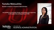 Yumeka Matsushita - Bachelor of Science in Business Administration