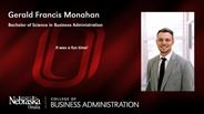Gerald Francis Monahan - Bachelor of Science in Business Administration
