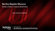 Bertha Mojoko Monono - Bachelor of Science in Business Administration