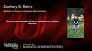 Zachary D. Rahrs - Bachelor of Science in Business Administration