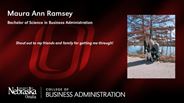 Maura Ann Ramsey - Bachelor of Science in Business Administration