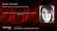 Karen Schaefer - Bachelor of Science in Business Administration