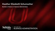 Heather Elizabeth Schumacher - Bachelor of Science in Business Administration