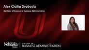Alex Cicilia Svoboda - Bachelor of Science in Business Administration
