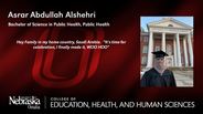 Asrar Abdullah Alshehri - Bachelor of Science in Public Health - Public Health