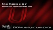 Ismael Chaparro De La O - Bachelor of Science in Athletic Training - Athletic Training 