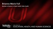 Brianna Marie Full - Bachelor of Science in Public Health - Public Health