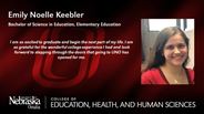 Emily Noelle Keebler - Bachelor of Science in Education - Elementary Education 