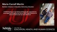 Maria Correll Martin - Bachelor of Science in Education - Elementary Education 