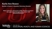 Karlie Ann Rowan - Bachelor of Science in Education - Elementary Education 