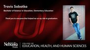 Travis Sabatka - Bachelor of Science in Education - Elementary Education 