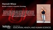 Hannah Wiese - Bachelor of Science in Education - Kinesiology 