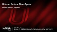 Hisham Bashar Abou-Ayash - Bachelor of Science in Aviation