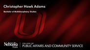 Christopher Hawk Adams - Bachelor of Multidisciplinary Studies