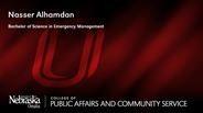 Nasser Alhamdan - Bachelor of Science in Emergency Management