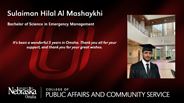 Sulaiman Hilal Al Mashaykhi - Bachelor of Science in Emergency Management