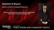 Abdullah Al Riyami - Bachelor of Science in Emergency Management