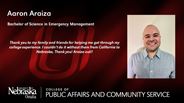Aaron Araiza - Bachelor of Science in Emergency Management