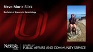 Neva Marie Bilek - Bachelor of Science in Gerontology