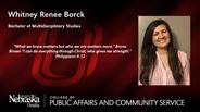 Whitney Renee Borck - Bachelor of Multidisciplinary Studies