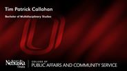 Tim Patrick Callahan - Bachelor of Multidisciplinary Studies