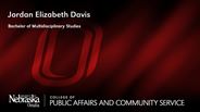 Jordan Elizabeth Davis - Bachelor of Multidisciplinary Studies