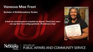 Vanessa Mae Frost - Bachelor of Multidisciplinary Studies