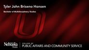 Tyler John Briseno Hansen - Bachelor of Multidisciplinary Studies