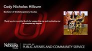 Cody Nicholas Hilburn - Bachelor of Multidisciplinary Studies