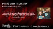 Destiny Elizabeth Johnson - Bachelor of Multidisciplinary Studies