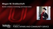 Megan M. Krabbenhoft - Bachelor of Science in Criminology and Criminal Justice