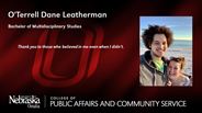 O'Terrell Dane Leatherman - Bachelor of Multidisciplinary Studies