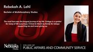 Rebekah A. Lehl - Bachelor of Multidisciplinary Studies